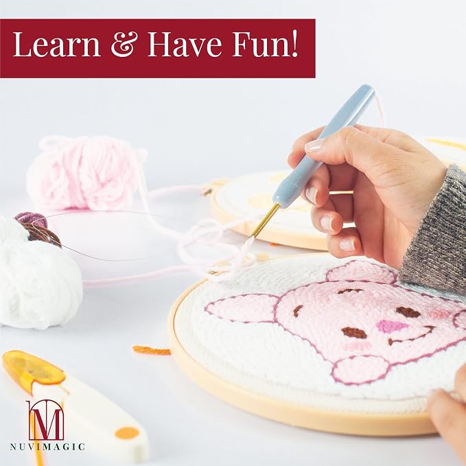 Nuvimagic - Punch Needle Kit for Beginners & Adults - Complete DIY Punch - Image 2