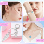 SANNIX 350Pcs Charm for Jewelry Making, Mixed Bulk Tibetan Silver Jewelry - Image 7