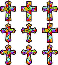 Renbuzhu 48PCS Sunday School VBS Crafts Bulk: Paper Cross Nativity Suncatchers by Renbuzhu