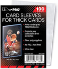 Ultra Pro Clear Thick Card Sleeves, Plastic| Holds cards up to 130-Point | by UltraPro