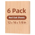 Rowood 6 Pack Oak Plywood Sheets 1/8, 3mm Thin Unfinished Craft Wood by RowoodAssembleArtDecorateLife