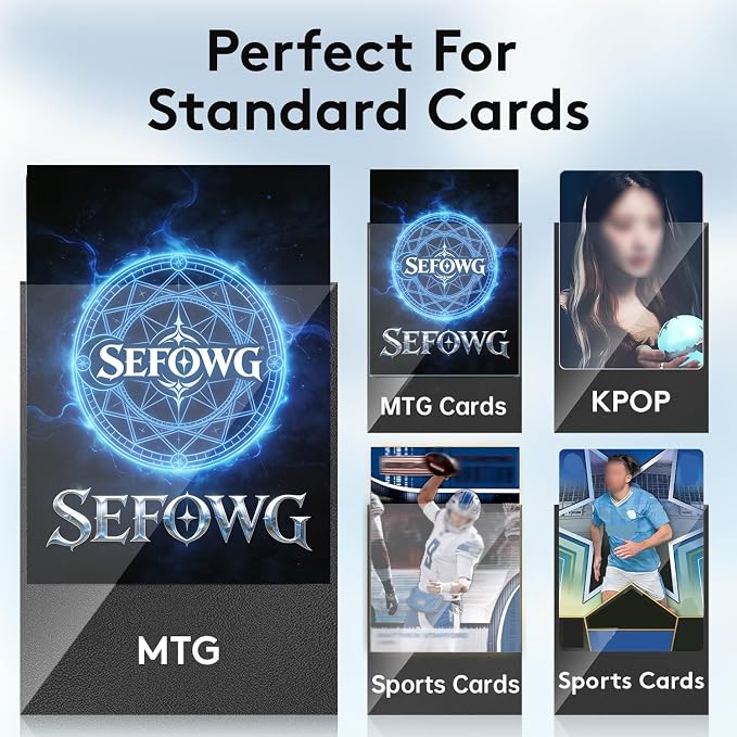 1200 Count Black Card Sleeves, Matte Card Sleeves, Standard Magic Cards Sleeve - Image 6