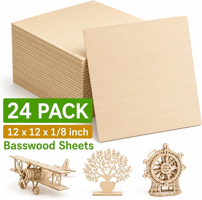 3mm Basswood Sheets 1/8 Inch - Image 2