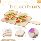 4 Pack Charcuterie Boards Bulk, Mini Charcuterie Boards, Cutting Board Bulk - Image 3