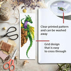 ORIGACH 6 Set Dragon and Loong Cross Stitch Bookmark Kit - Image 3