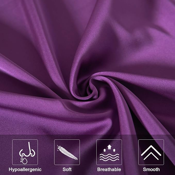 Mulberry Silk Pillowcase for Hair and Skin, Standard Size Cooling Silk Pillow - Image 5