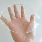 Set of 20 Clear Round Acrylic Disc Panel, 1/8" Thick Round Transparent Circle - Image 2