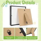 2 Pack 11 x 14in Shadow Box Frame Shadow Boxes Display Cases 3D Picture Frame - Image 3