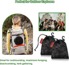 Mesh Foraging Bags with Clip, 4 Pack Drawstring & Toggle Closure Foraging Pouch - Image 6