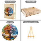 Wooden Puzzles Adults, Seasonal Tree of Life Wooden Puzzles 200 Pieces - Image 5
