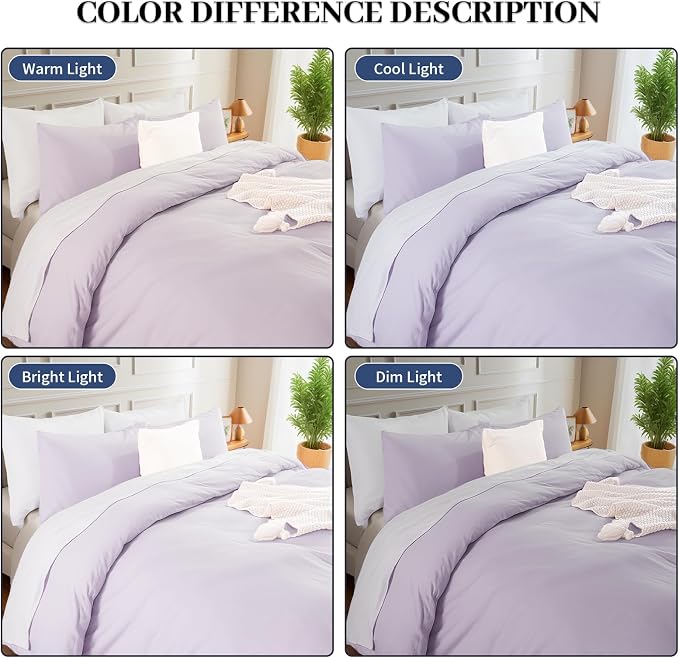 NEXHOME PRO King Duvet Cover Set, 100% Washed Cotton - Image 4