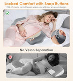 Memory Foam Maternity Pillow for Sleeping, Pregnancy Pillows Support for Back - Image 6