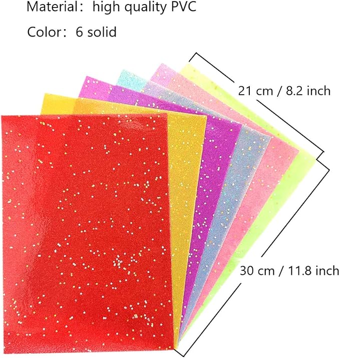 AOUXSEEM Jelly Transparent Leather Vinyl Sheets, Candy Solid Colors Waterproof - Image 6