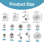 Craftdady Tibetan Style Antique Silver Alloy Pendants Cute Metal Dangle Charms - Image 2