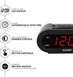 Sharp AccuSet Automatic Smart Alarm Clock – Self-Setting Digital Clock - Image 2