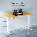 DUMOS 48 Inch Electric Standing Desk Height Adjustable, Sit to Stand Up - Image 3