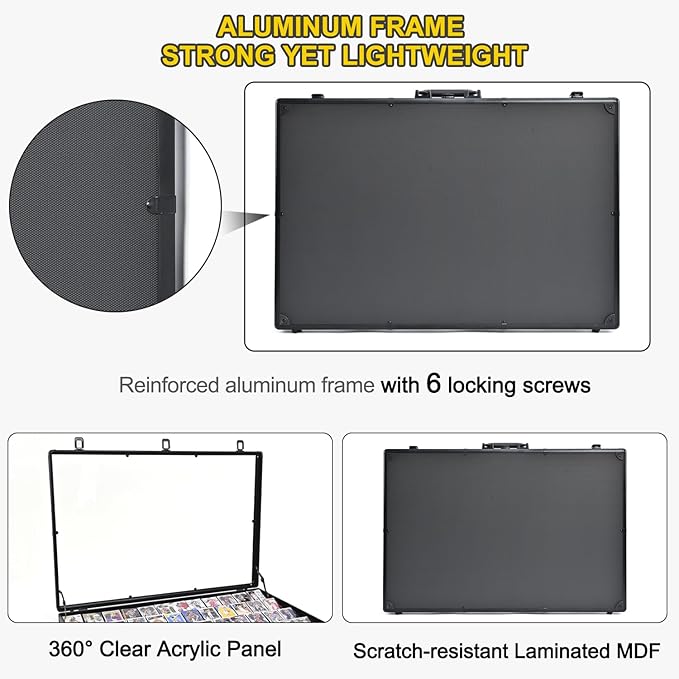 Trade Show Display Case – 34"x22" Large Aluminum Locking Tabletop Showcase - Image 4