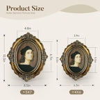 Cuspin 4x6 Gold Picture Frame, Vintage Picture Frames Bronze Resin - Image 6