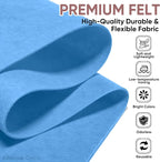 Soft Felt Fabric Sheet 18" x 36", 1.6mm Acrylic Craft Felt, Sky Blue | Soft - Image 2