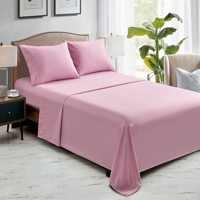 FreshCulture Queen Flat Sheets Only, Soft Microfiber Bedding Sheets - Image 6