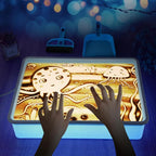 AtMini Light Table for Kids-Sand Painting Light Box Sand Art Kits Light Table by LearningThroughPlay