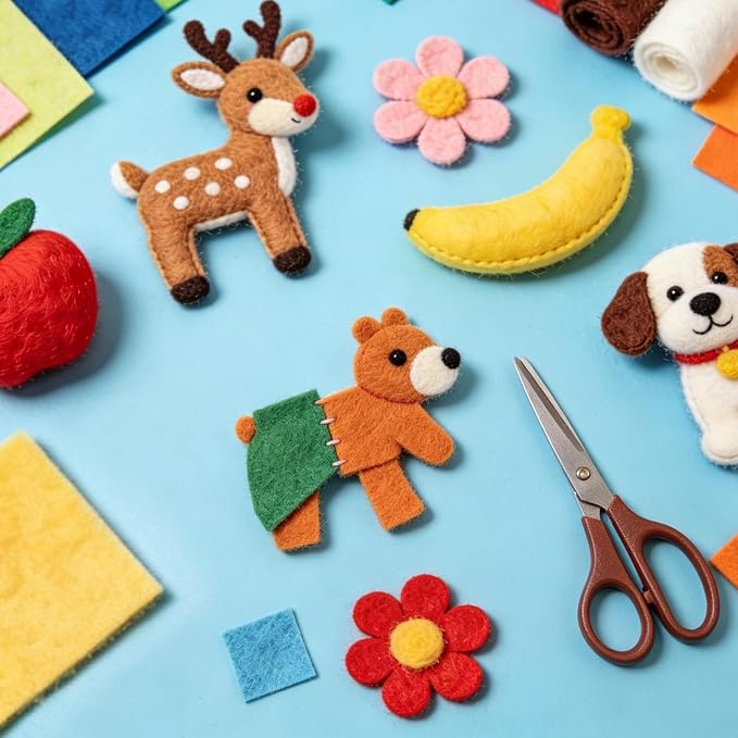 40 Pcs Colored Felt Fabric Sheets, 8 Inch X 12 Inch 1mm Craft Felt, Felt Sheets - Image 5