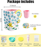 YUCHIYA DIY Glass Mosaic Pen Holder Craft Kit - Image 2