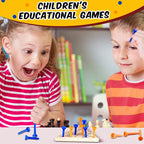 Zhanmai 3 Sets Wooden Triangle Peg, Educational Board, Travel Size, Operation - Image 4