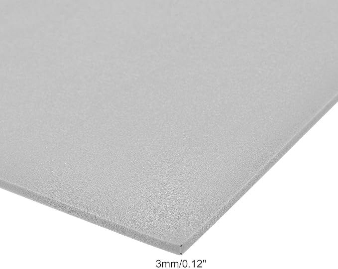 uxcell Grey EVA Foam Sheets 10 x 10 Inch 3mm Thickness - Image 3