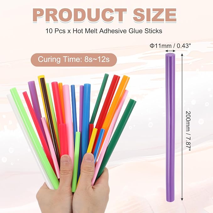 PATIKIL Hot Glue Sticks for Glue Gun, Dark Purple - Image 2