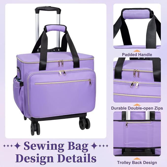 Anitor Rolling Sewing Machine Carrying Case - Image 7