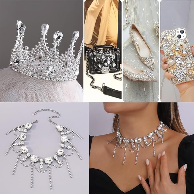 24Pcs Point Back Glass Rhinestones, 18 * 13MM Oval Shape Faceted Rhinestones - Image 6