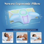 Cervical Pillow for Neck Pain Relief, Cooling Contour Memory Foam Pillows - Image 5