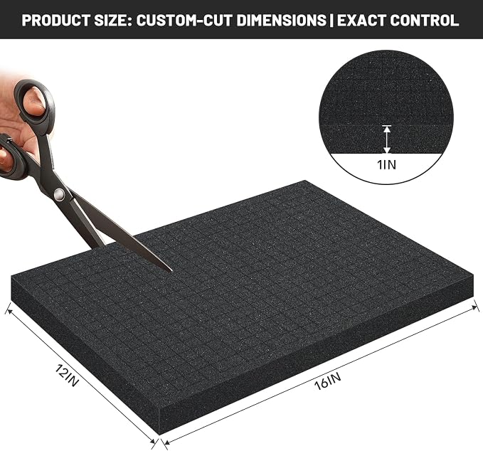 2 PCS 16x12x1 Inch Pick and Pluck Foam Inserts - Image 2