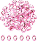 MECCANIXITY 50Pcs Acrylic Oval Gems 13x18 mm Flat Back Artificial Rhinestones by MECCANIXITY
