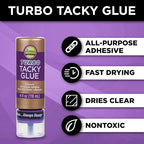 Aleene's Turbo Tacky Glue for Crafts in Always Ready Bottle, Strong Bond - Image 2