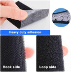Hook and Loop Tape 1in x 4in 10 Pairs, Slef Adhesive Interlocking Strip - Image 3
