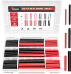 RED WOLF Waterproof Red and Black Heat Shrink Tubing Kit 270PCS, 3:1 Shrinkage by REDWOLF