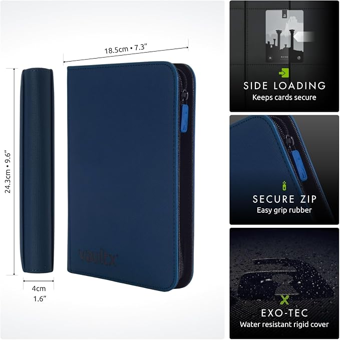 Vault X 4 Pocket Zip Trading Card Binder 160 Cards Exo-Tec | Holds 160 - Image 2