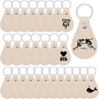Taiyin 30 Pcs Leather Key Fob Kit by Taiyin