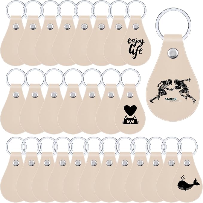 Taiyin 30 Pcs Leather Key Fob Kit by Taiyin