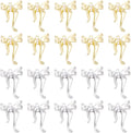 FASHEWELRY Alloy Bowknot Charms Links Golden Bow Tie Connector Charms Metal Bow by FASHEWELRY
