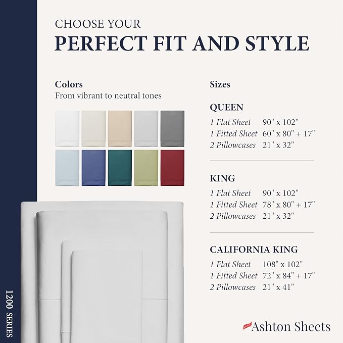 100% Egyptian Cotton King Size Sheets Set - Image 8