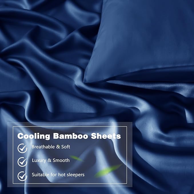 Homiest Cooling Pillow Cases King Size Set of 2, 100% Rayon Derived from Bamboo - Image 4