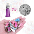 Cridoz 200pcs Leather Keychain Tassels Bulk - Image 3