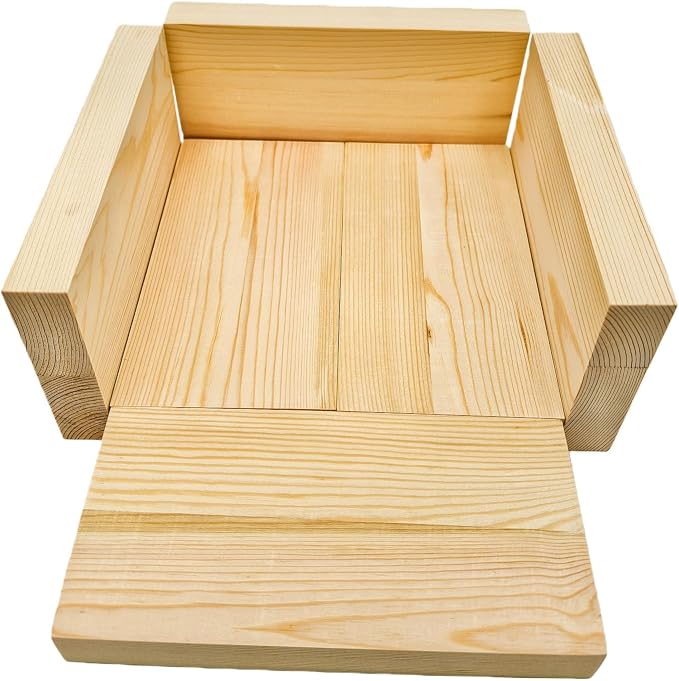 6PCS Rectangle Wood Boards Unfinished Wood Blocks - Image 7