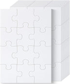 Mr. Pen- Blank Puzzle, 10 Pack, 12 Pieces/Pack, 5.5" x 8.1" | Blank Puzzles to by MrPen