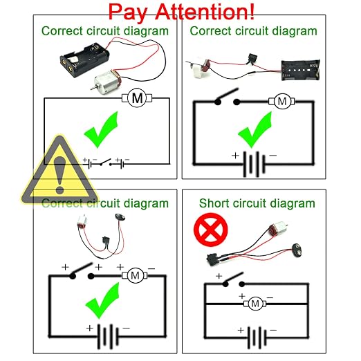 EUDAX 6 Set DC Motors Kit, Mini Electric Hobby Motor 3V -12V 25000 RPM Strong - Image 2