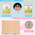 Kids Art Frames, 8.5x11 Front Opening Kids Artwork Frames Changeable, Ivory - Image 2