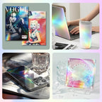 36 Sheets Holographic Laminate Sheets Clear Self Adhesive Sticker Paper | - Image 6